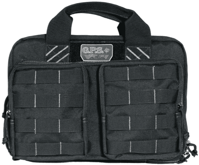 GPS Tactical Quad + 2 Pistol Range Bag - Black